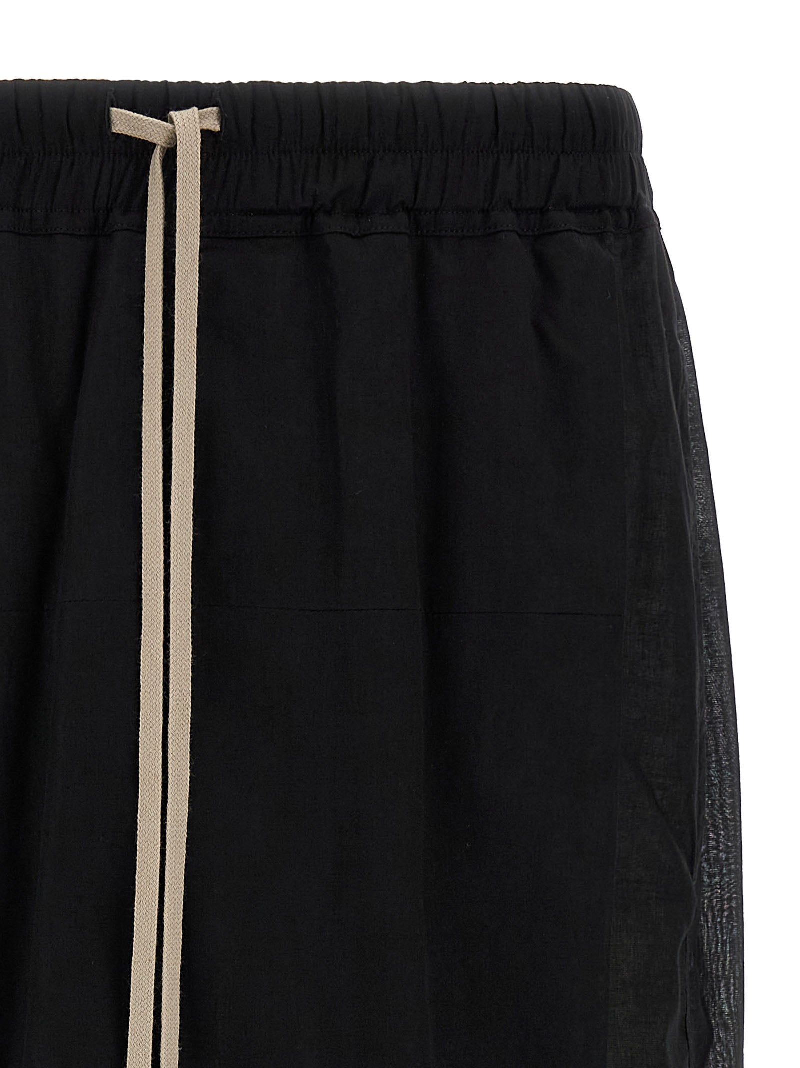 Rick Owens Schwarze Baumwoll-Bermudashorts
