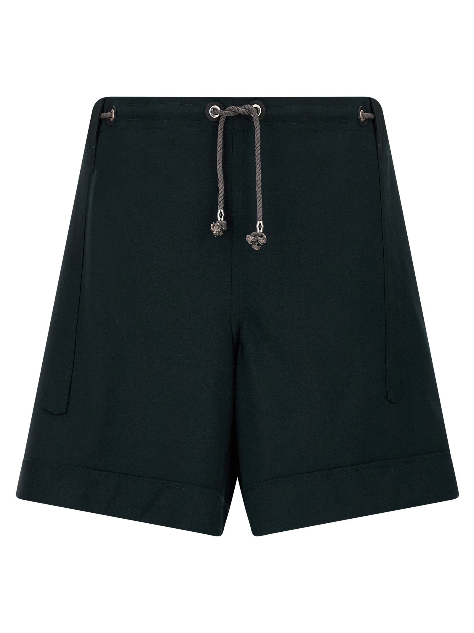 Kiko Kostadinov Zweifarbige Bermuda-Shorts aus reiner Schurwolle