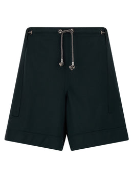 Kiko Kostadinov Zweifarbige Bermuda-Shorts aus reiner Schurwolle
