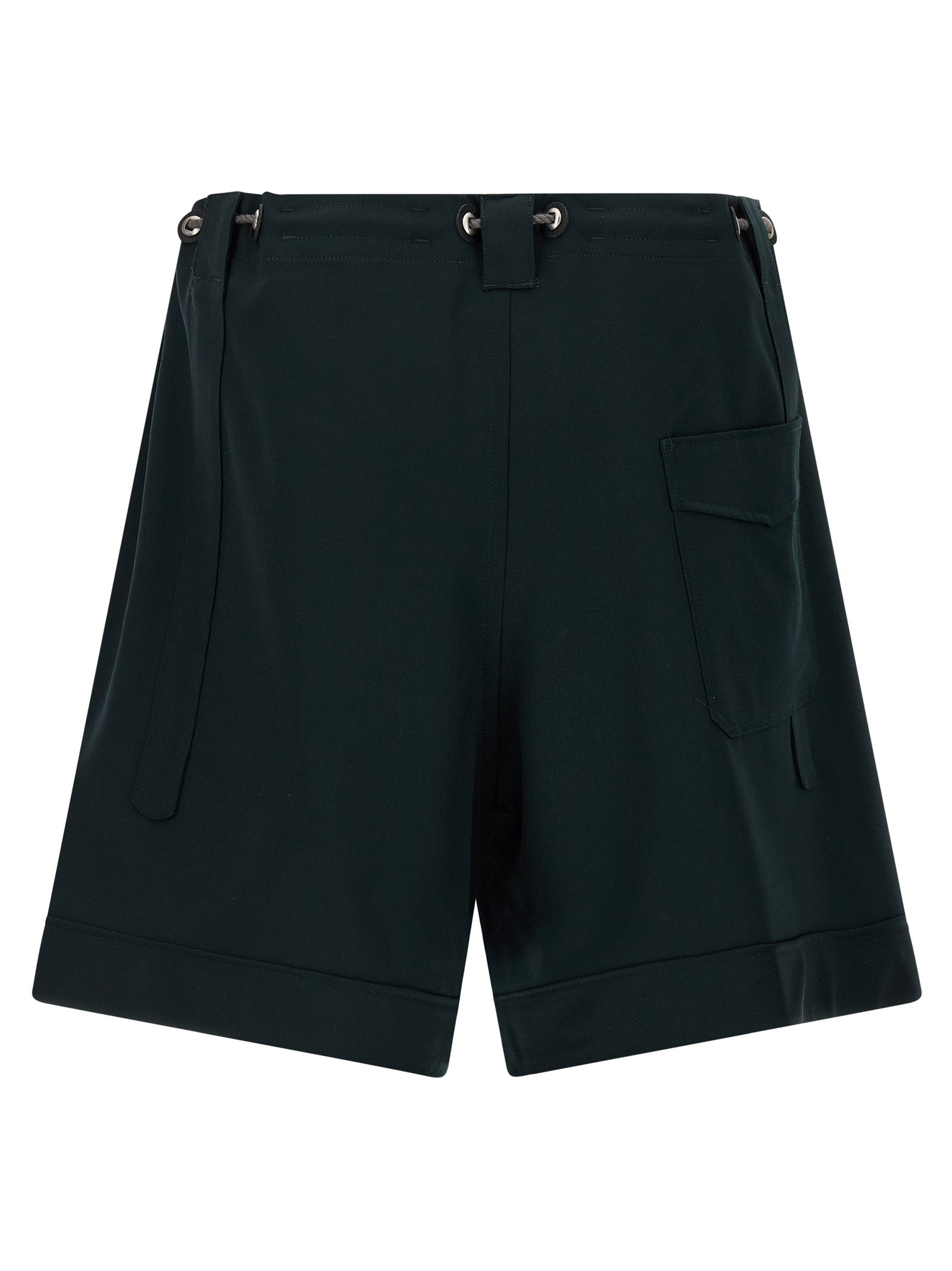 Kiko Kostadinov Zweifarbige Bermuda-Shorts aus reiner Schurwolle