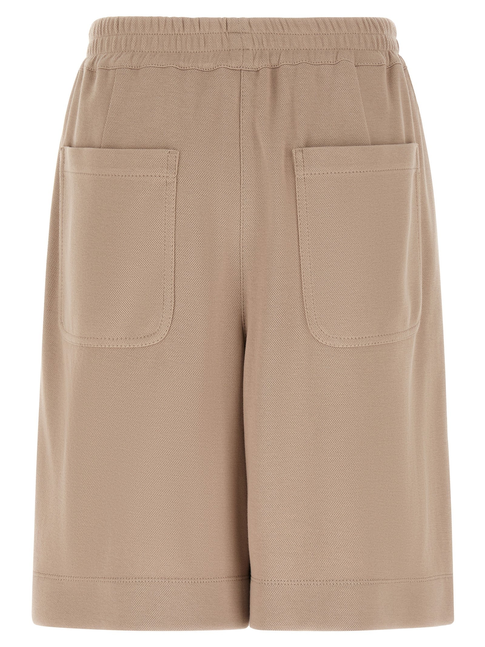 Brunello Cucinelli Braune Baumwoll-Bermudashorts
