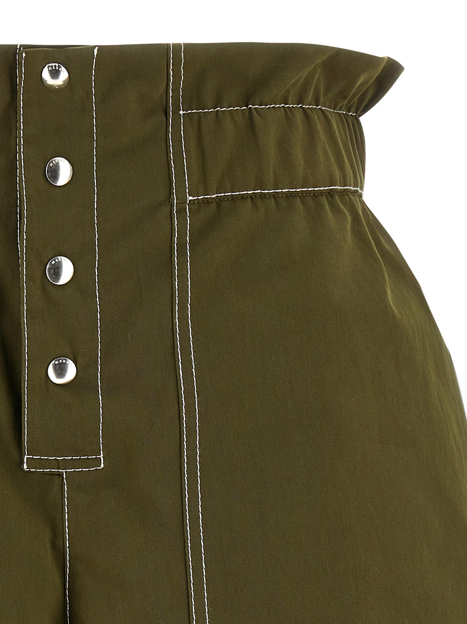 Marni Zweifarbige Baumwoll-Bermudashorts