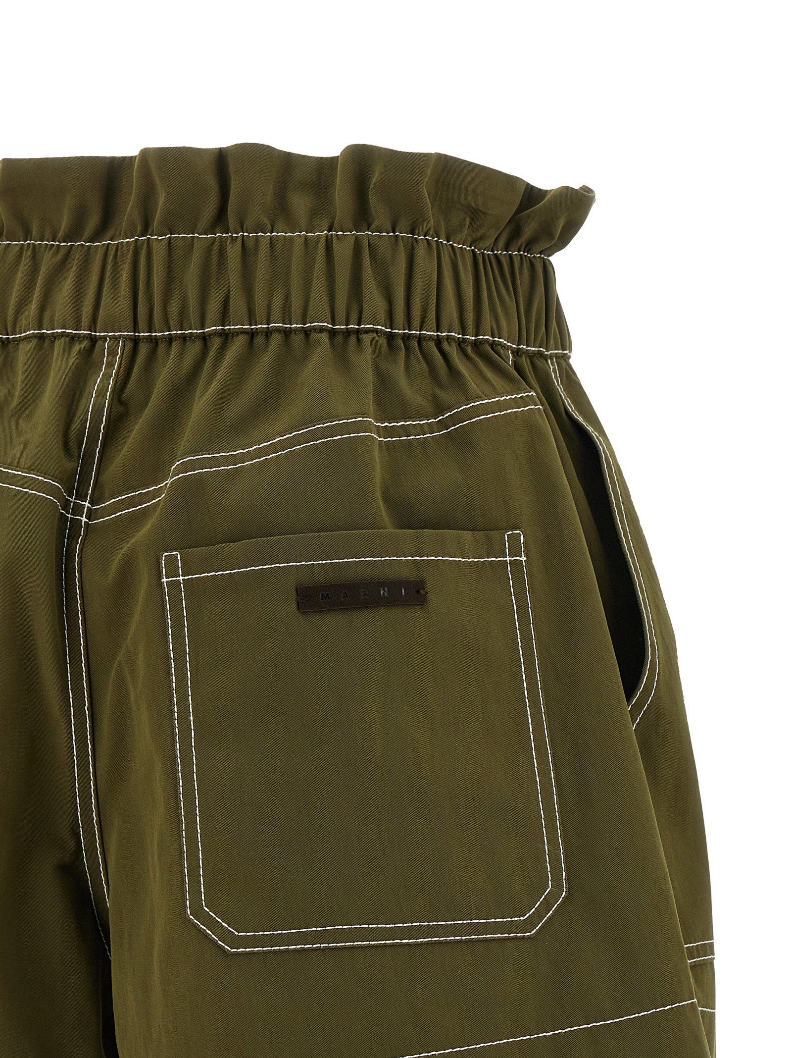 Marni Zweifarbige Baumwoll-Bermudashorts