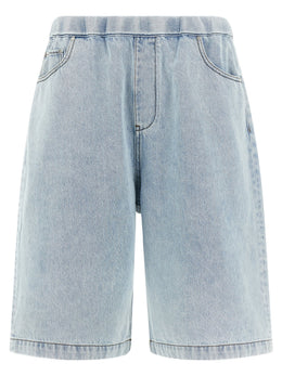 Entire Studios Blaue Baumwoll-Bermudashorts