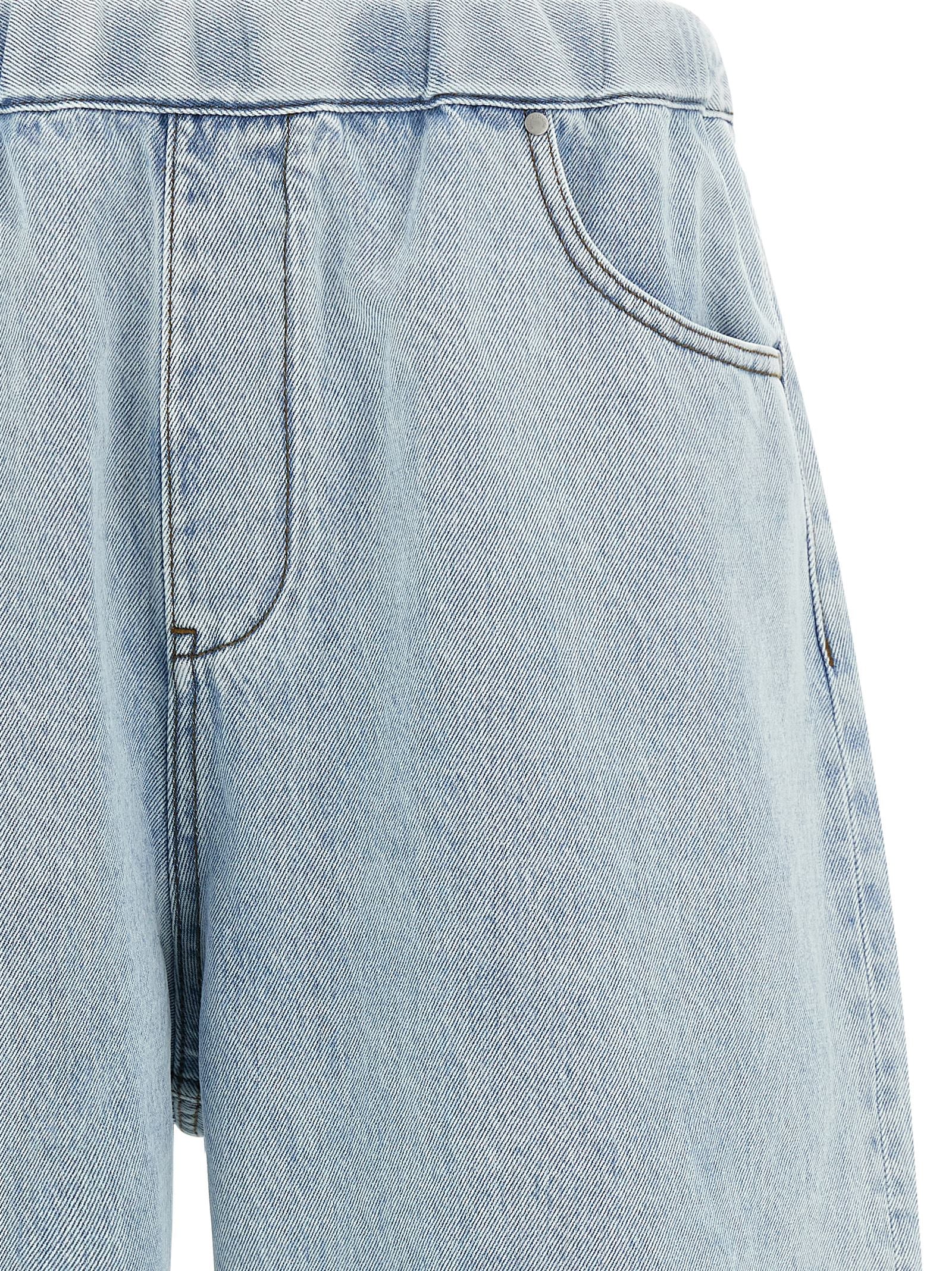 Entire Studios Blaue Baumwoll-Bermudashorts