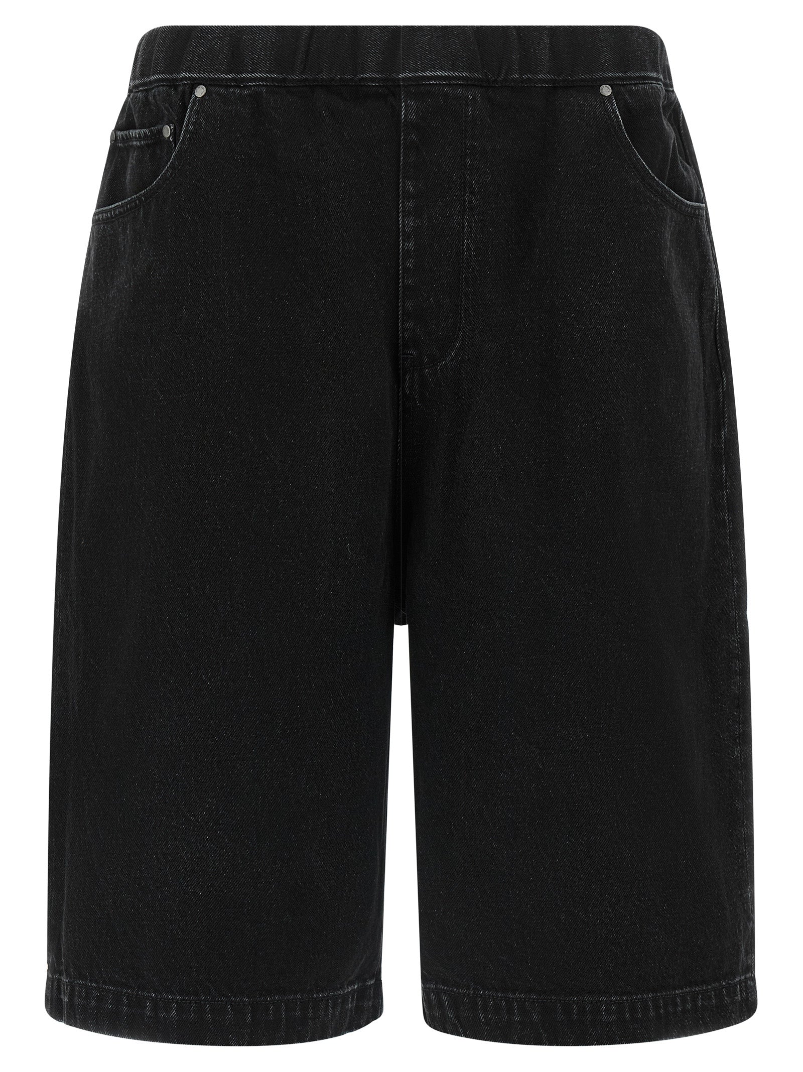 Entire Studios Schwarze Baumwoll-Bermudashorts