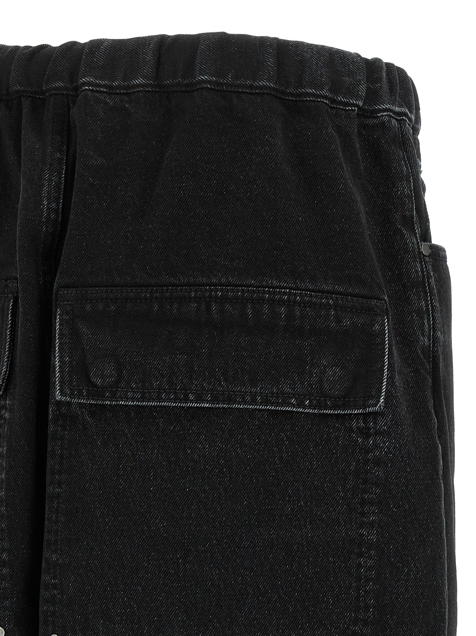 Entire Studios Schwarze Baumwoll-Bermudashorts