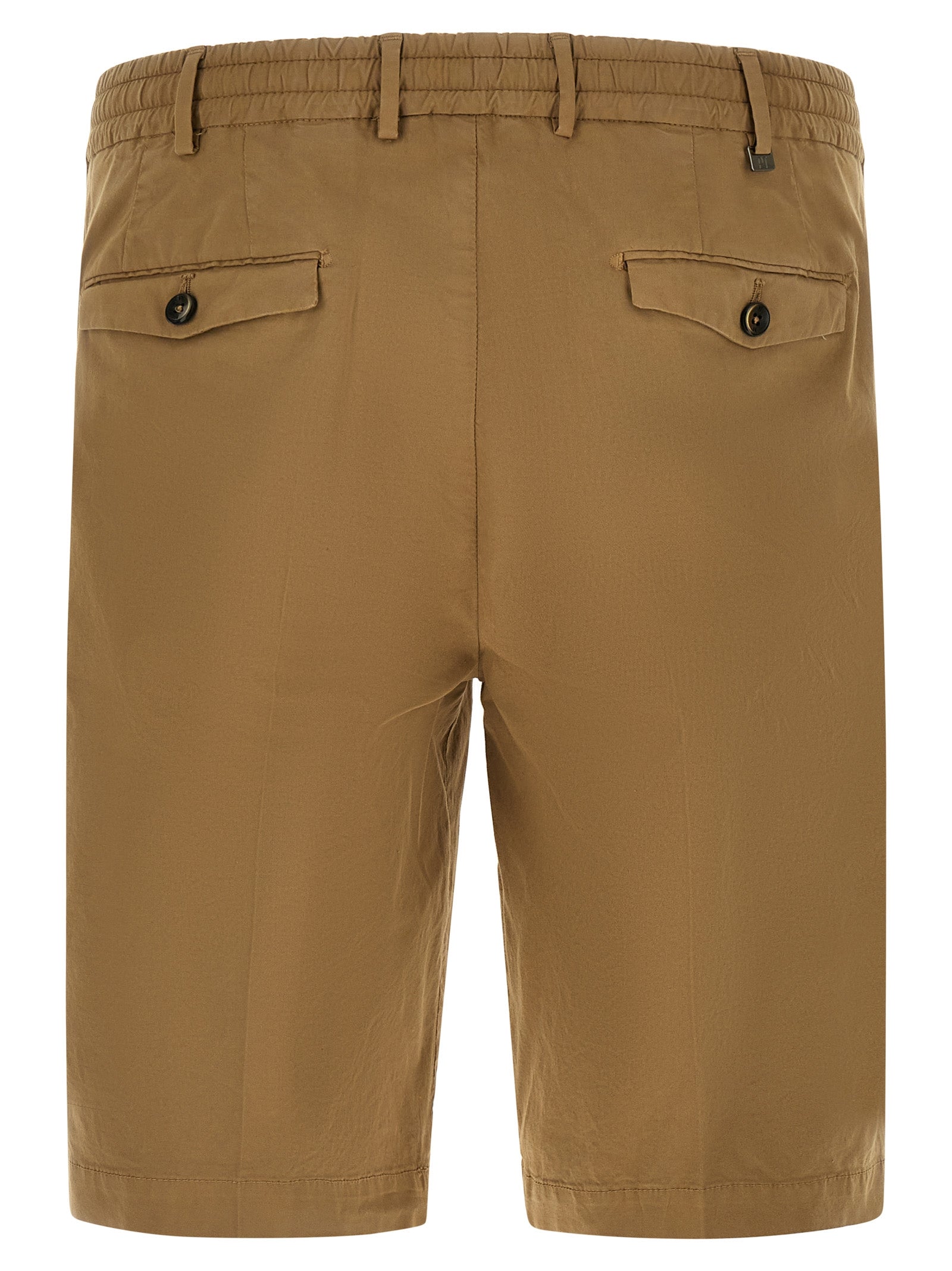 PT Torino Beige Cotton Bermuda Shorts