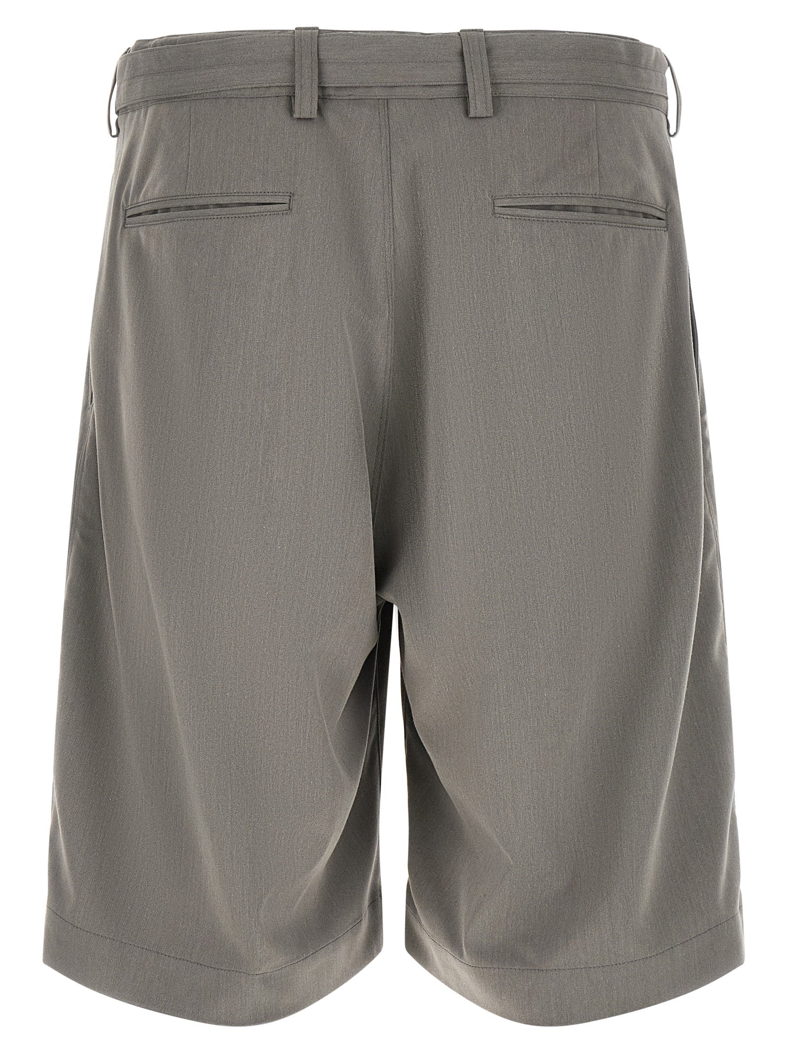 CELLAR DOOR Graue Bermuda-Shorts aus Polyester