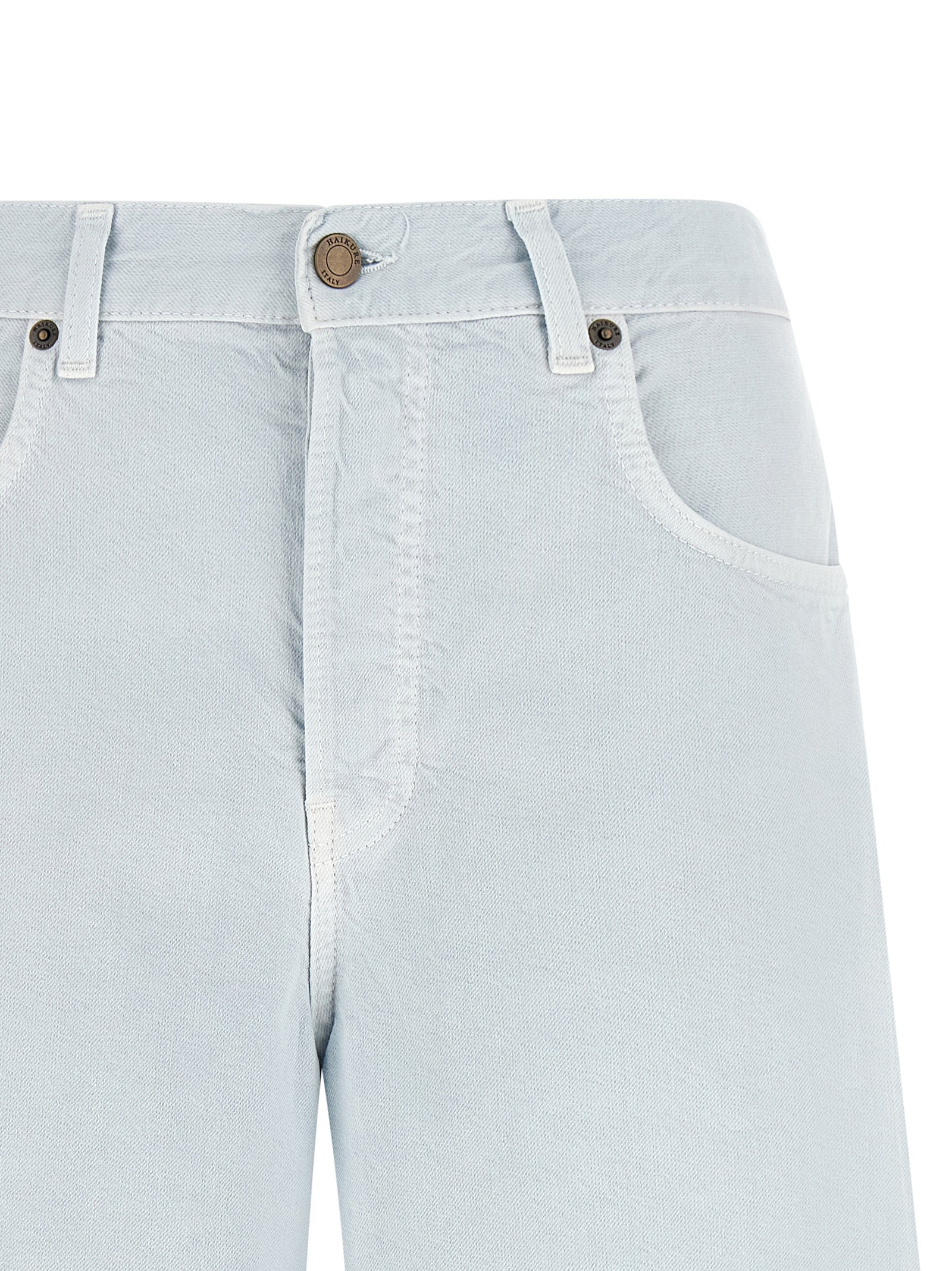 Haikure Blaue Baumwoll-Bermudashorts