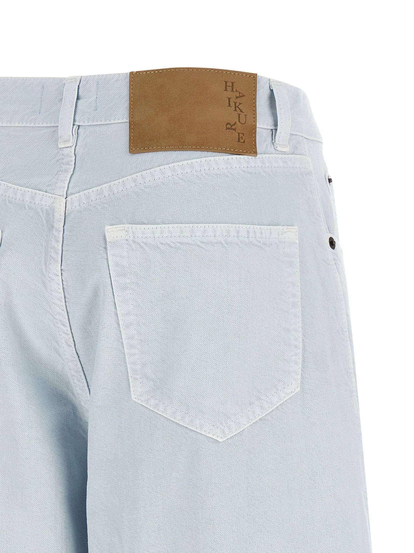 Haikure Blaue Baumwoll-Bermudashorts