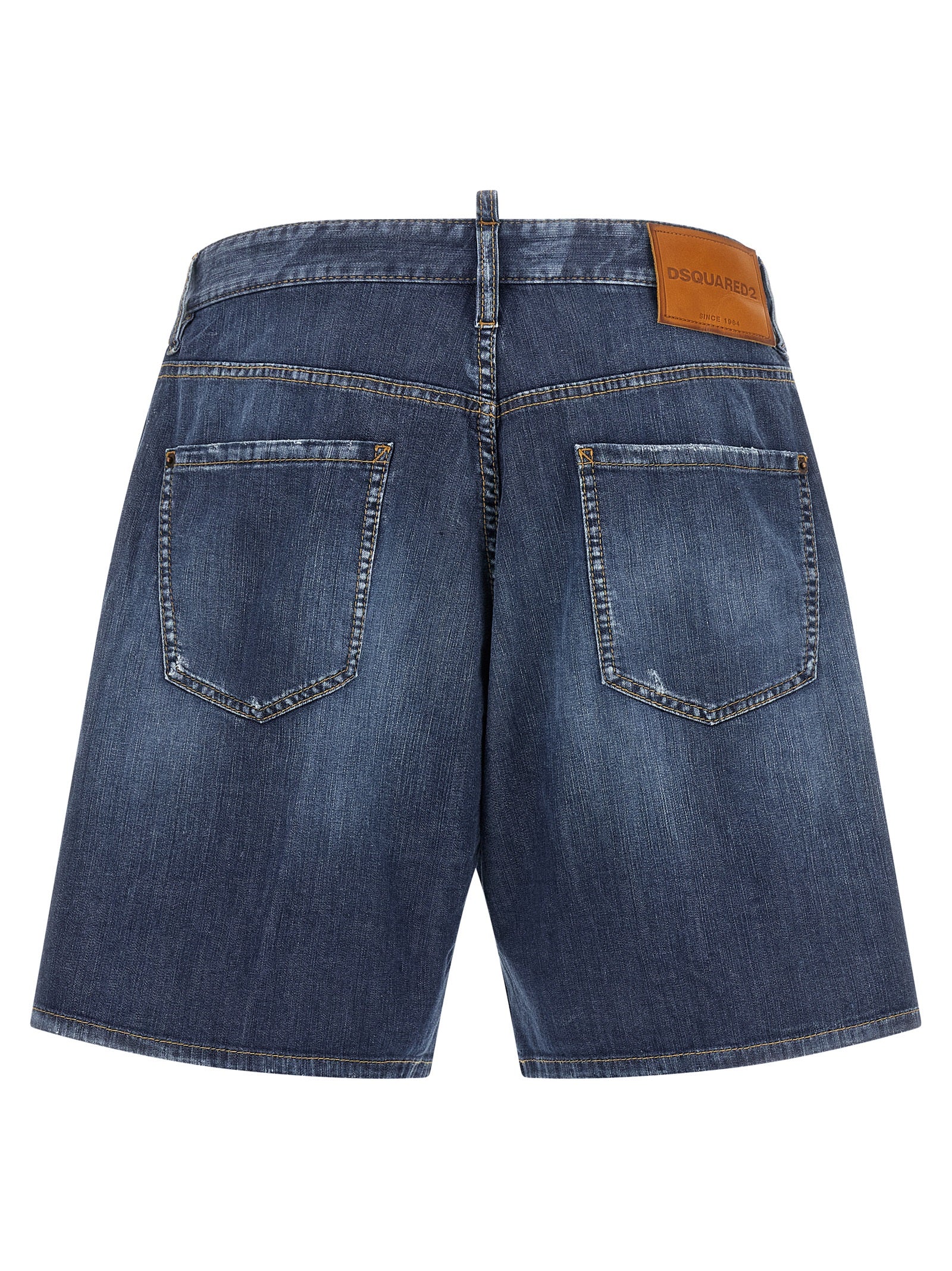 Dsquared² Blaue Baumwoll-Bermudashorts