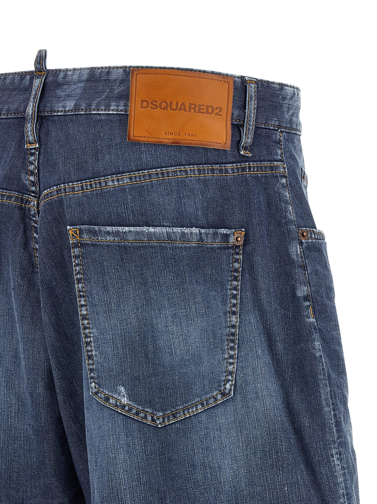 Dsquared² Blaue Baumwoll-Bermudashorts