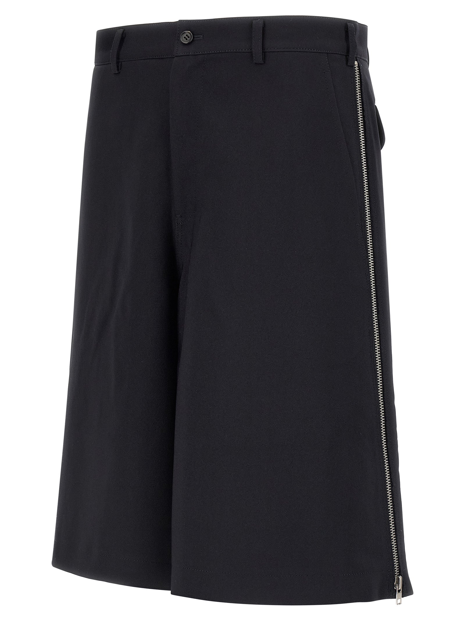 Comme Des Garçons Blaue Bermuda-Shorts aus Polyester