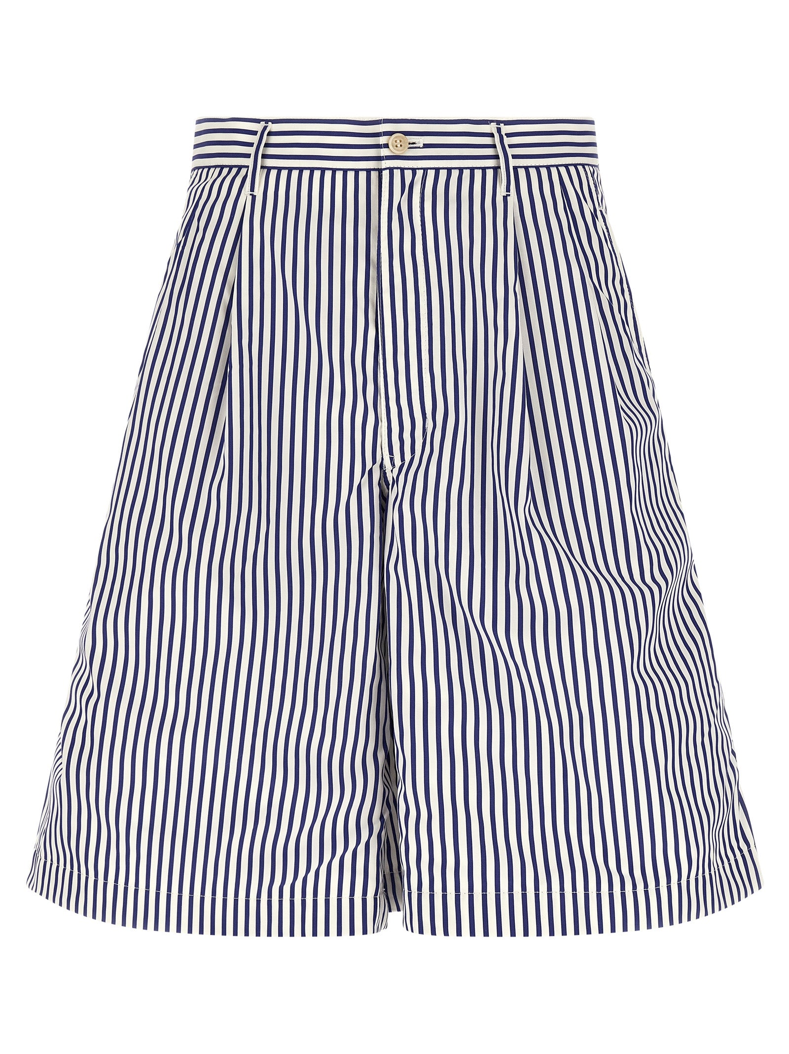 Comme Des Garçons Blaue Baumwoll-Bermudashorts
