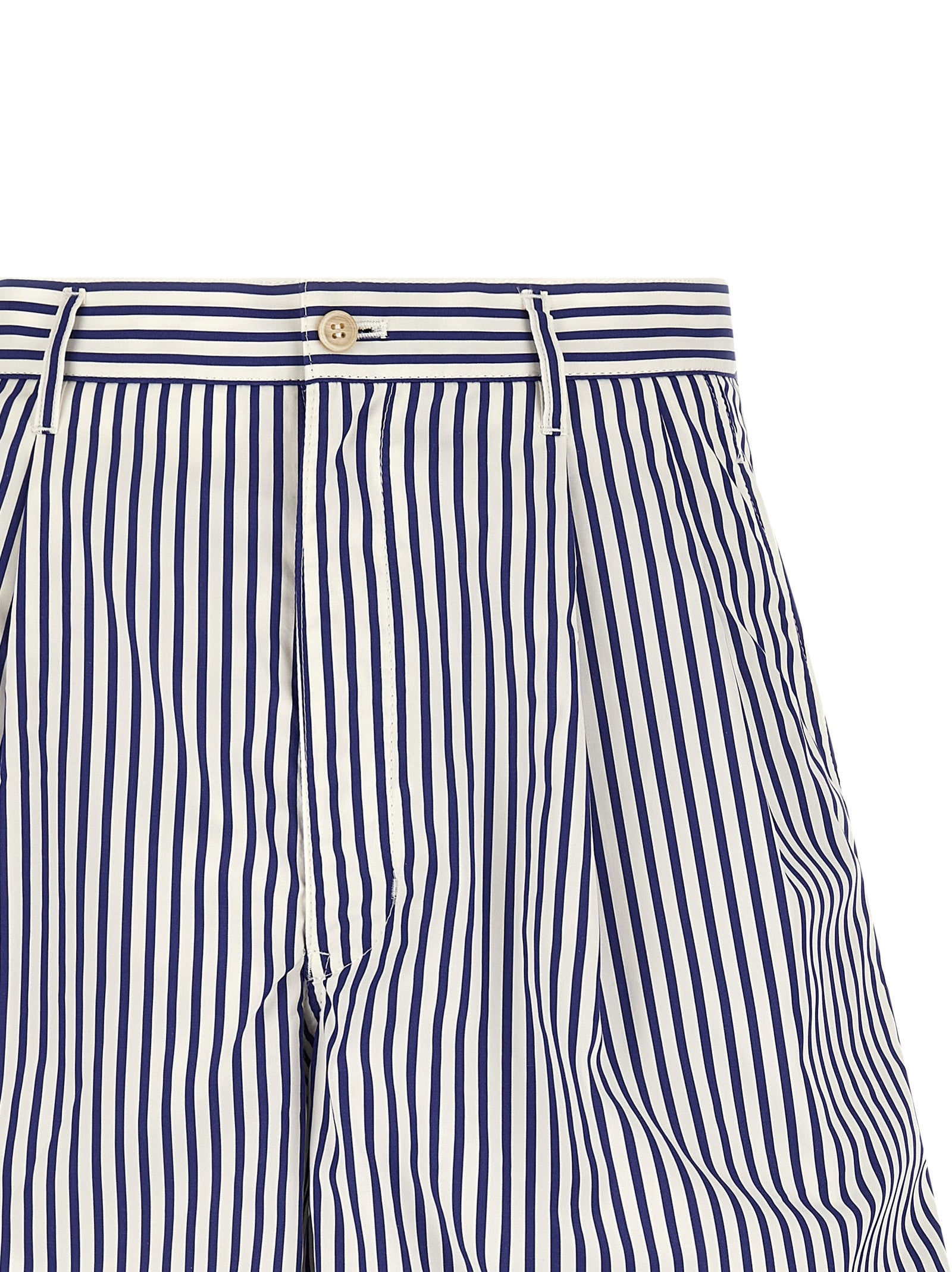 Comme Des Garçons Blaue Baumwoll-Bermudashorts