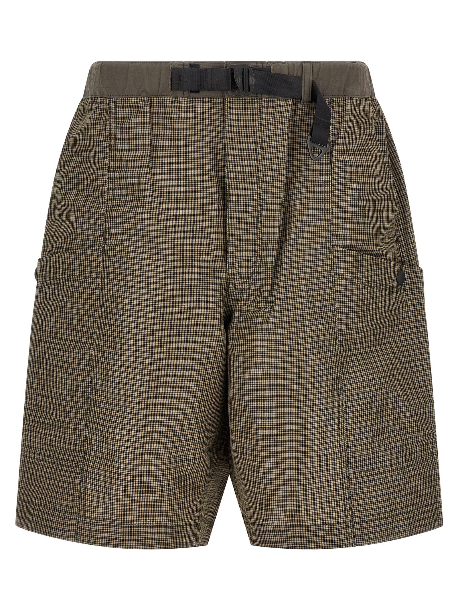 Comme Des Garçons Zweifarbige Leinen-Bermudashorts
