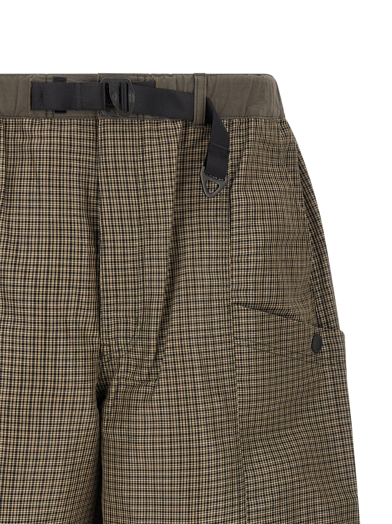 Comme Des Garçons Zweifarbige Leinen-Bermudashorts