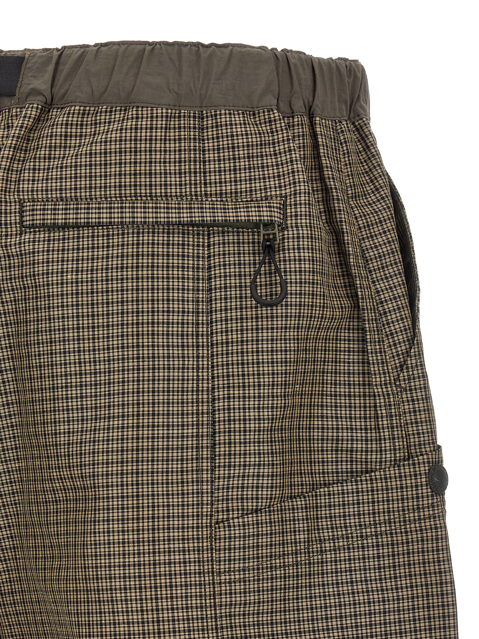 Comme Des Garçons Zweifarbige Leinen-Bermudashorts