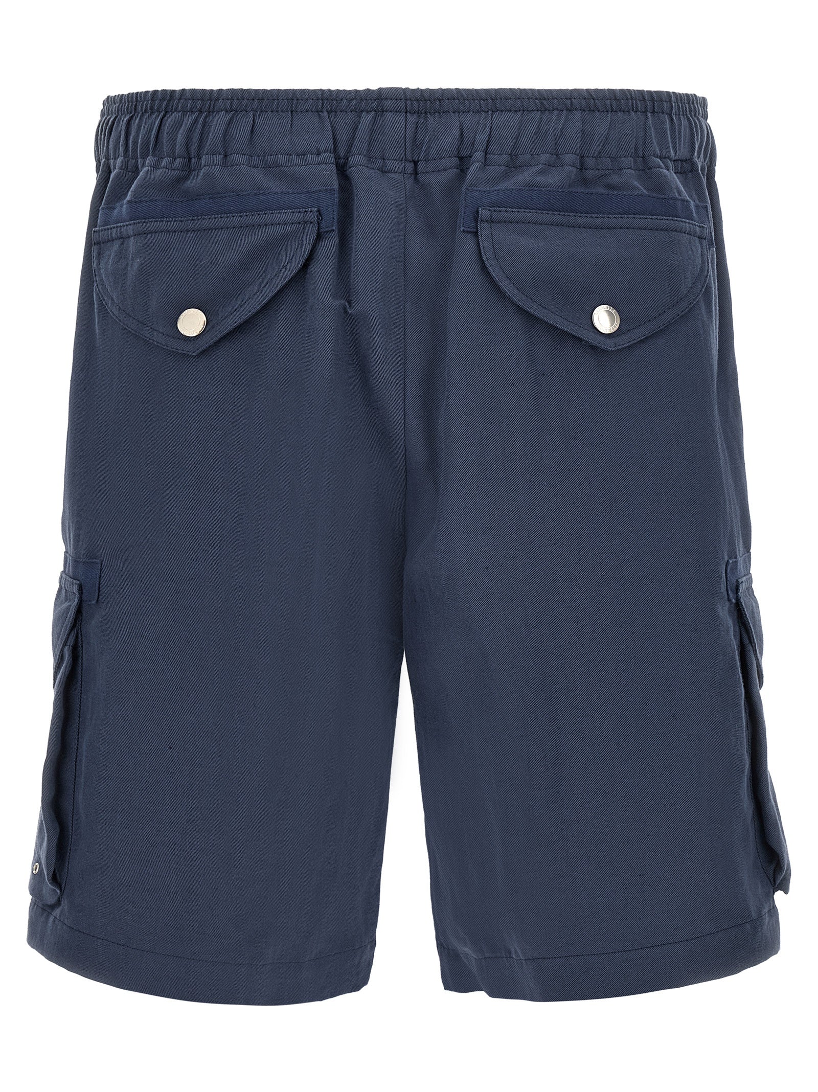 Brunello Cucinelli Blaue Leinen-Bermudashorts