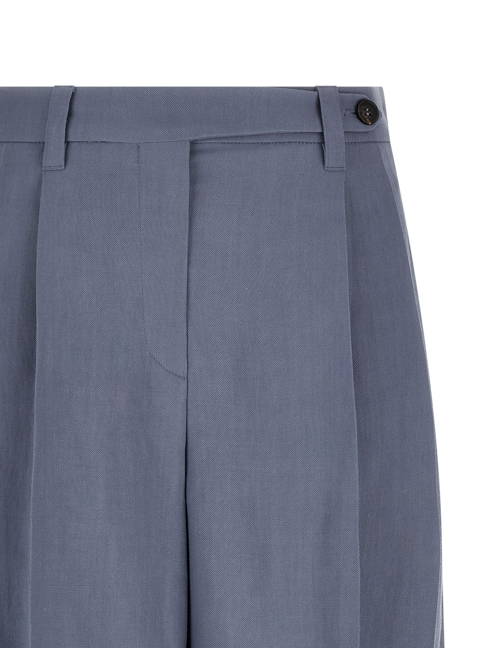 Brunello Cucinelli Blaue Bermuda-Shorts aus Viskose