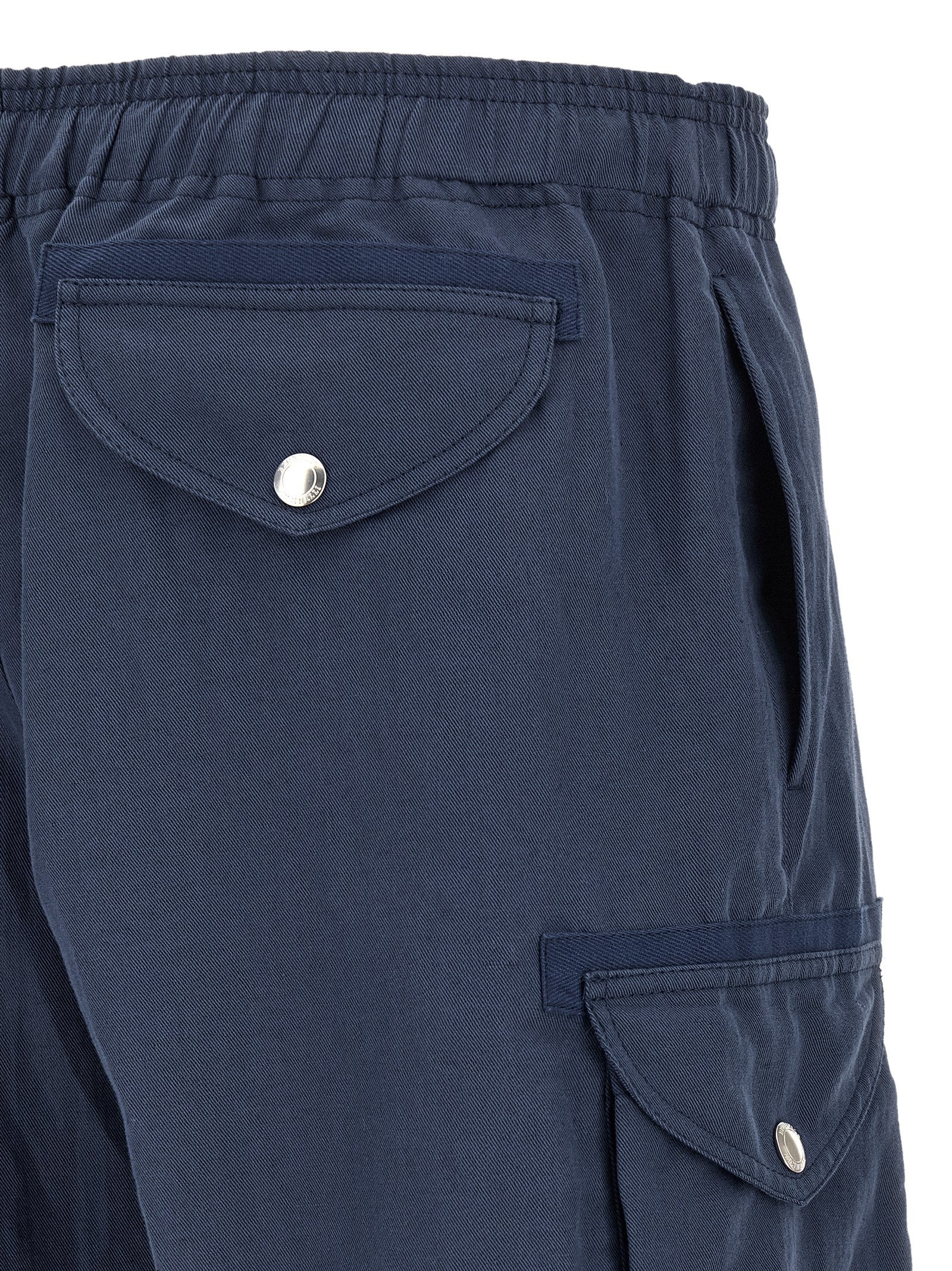 Brunello Cucinelli Blaue Leinen-Bermudashorts