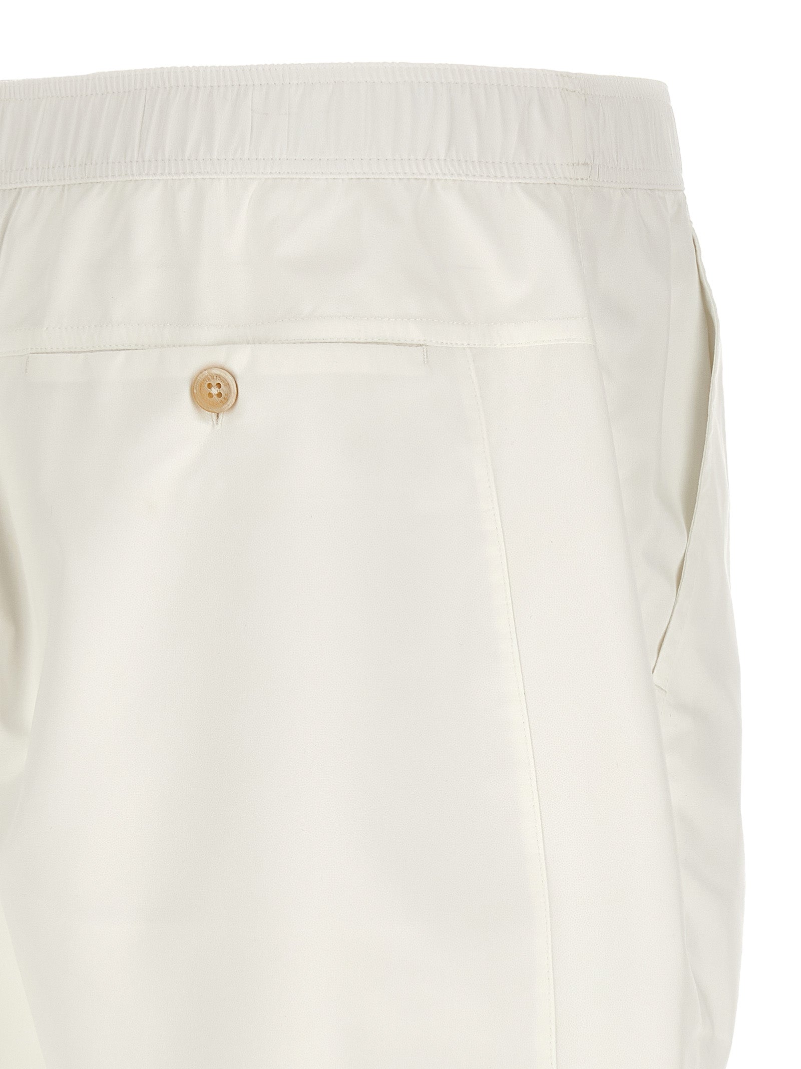 Brunello Cucinelli Weiße Bermuda-Shorts aus Polyester