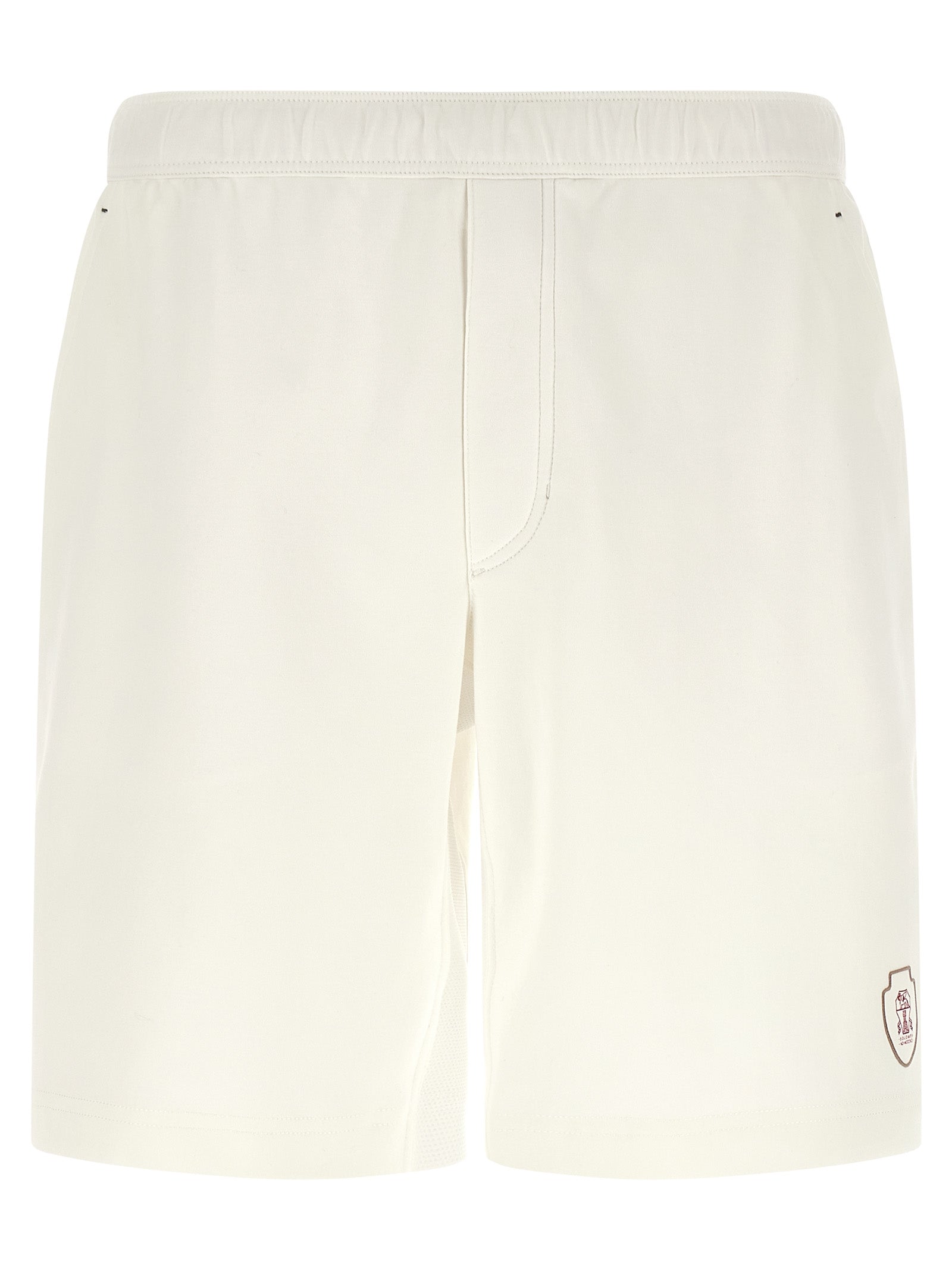 Brunello Cucinelli Weiße Baumwoll-Bermudashorts