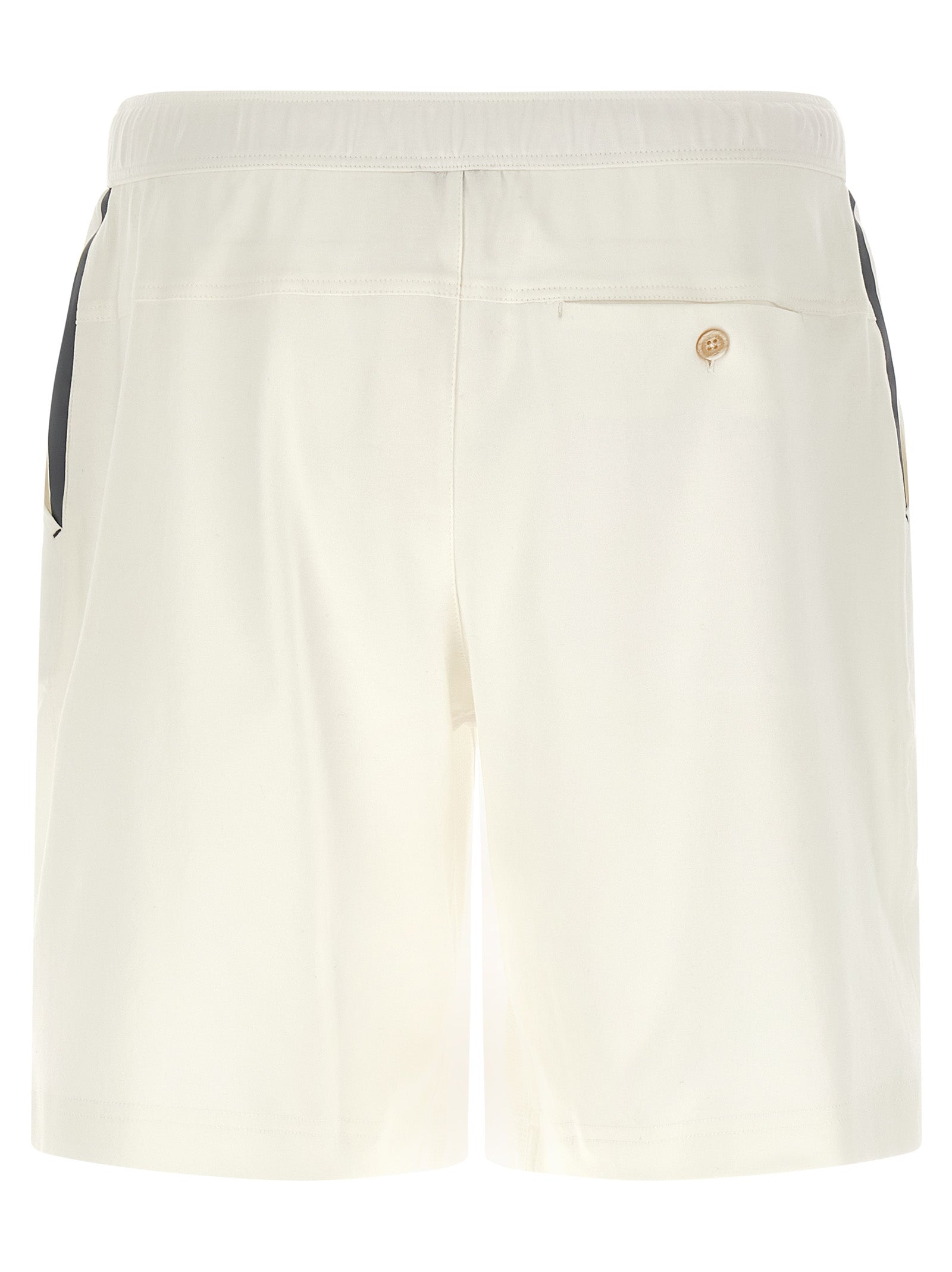 Brunello Cucinelli Weiße Baumwoll-Bermudashorts