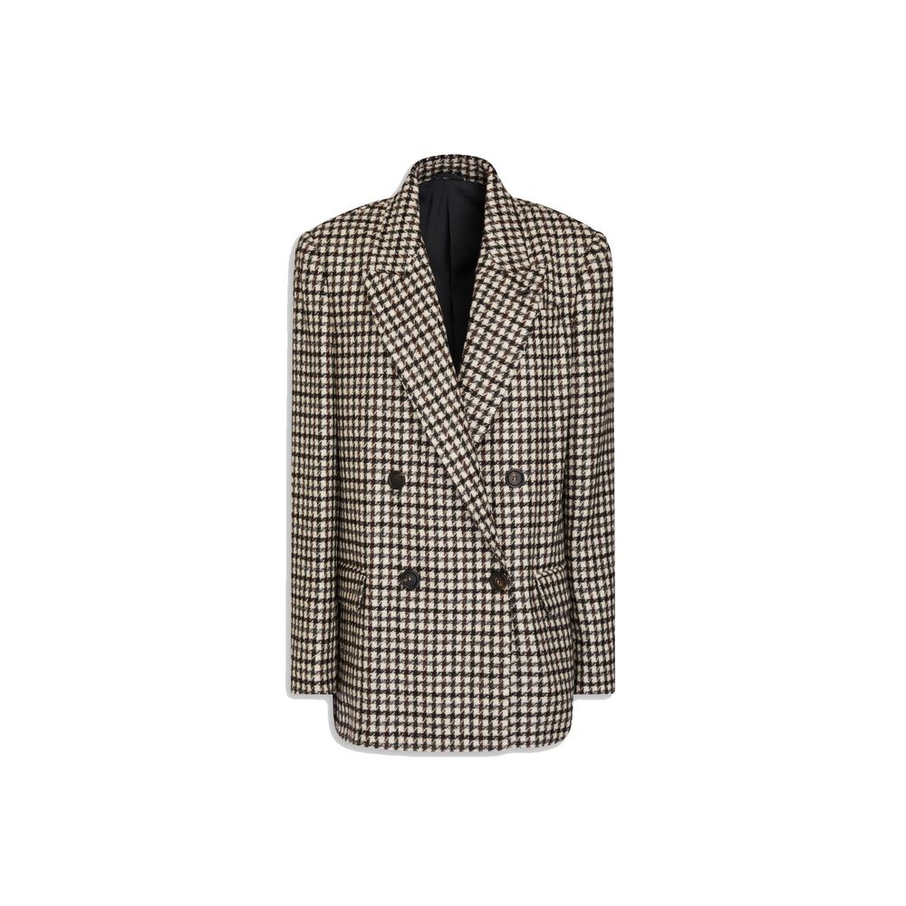 Brunello Cucinelli Brauner Alpaka-Leder-Blazer