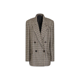 Brunello Cucinelli Brauner Alpaka-Leder-Blazer