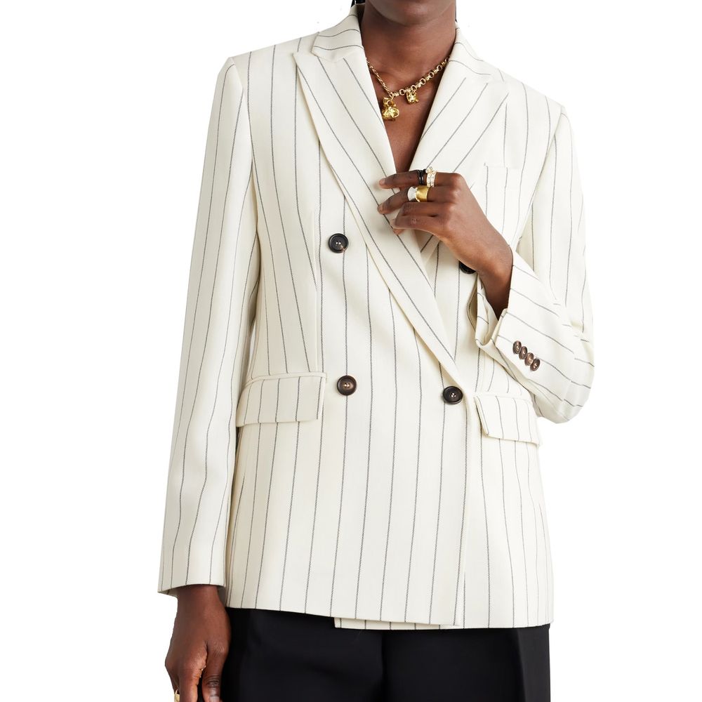 Brunello Cucinelli Weißer Wollblazer