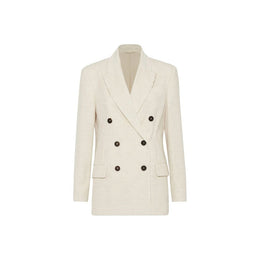 Brunello Cucinelli Weißer Baumwollblazer