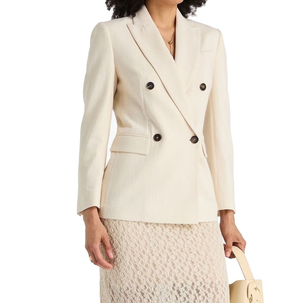 Brunello Cucinelli Weißer Baumwollblazer