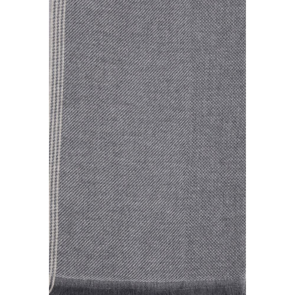 Brunello Cucinelli Grauer Kaschmirschal