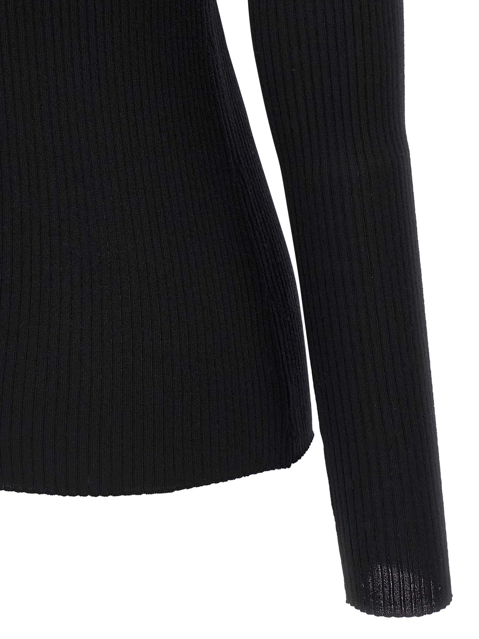 Theory Schwarzer Cardigan aus Merinowolle