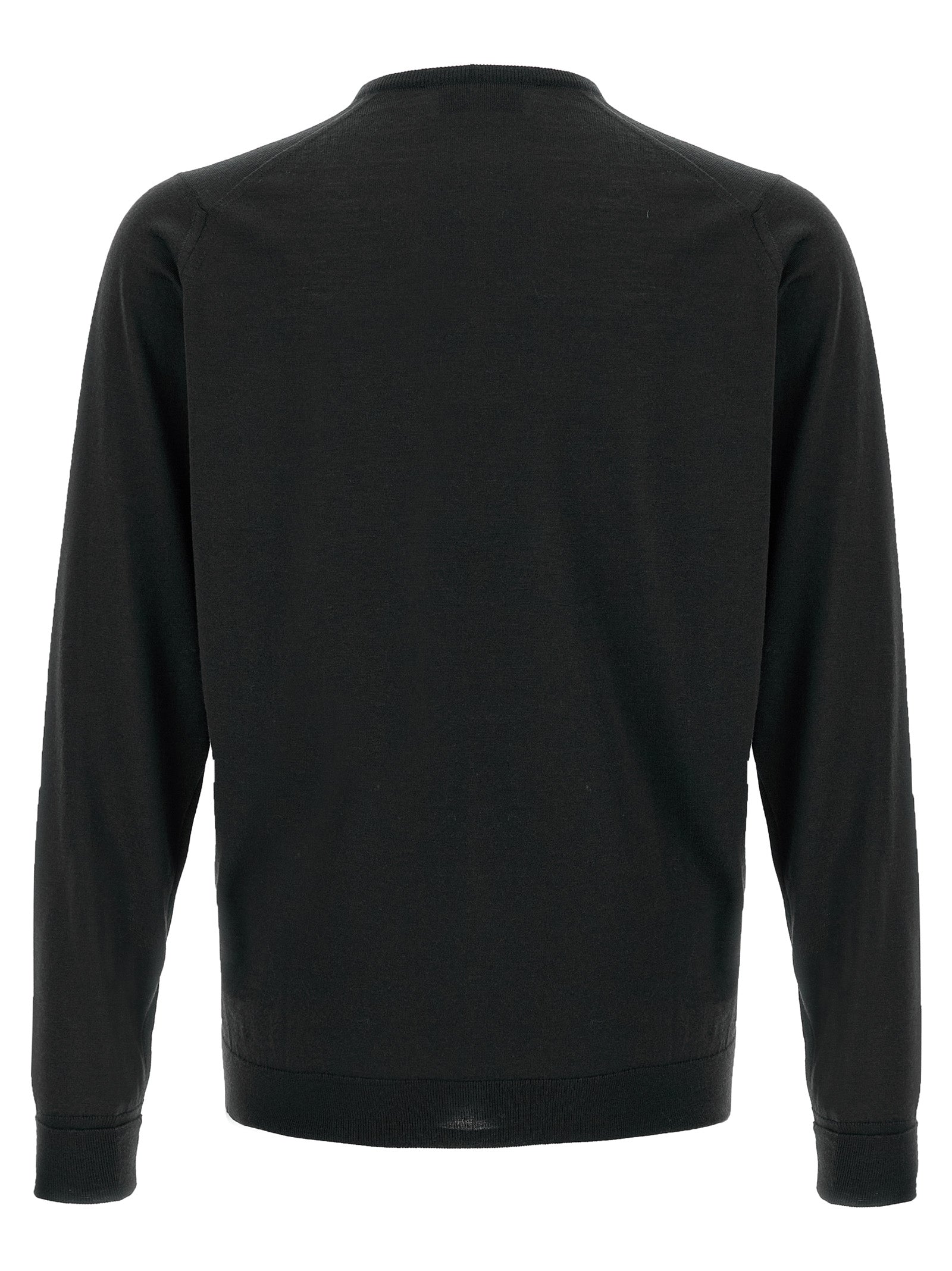 JOHN SMEDLEY Schwarzer Cardigan aus Merinowolle