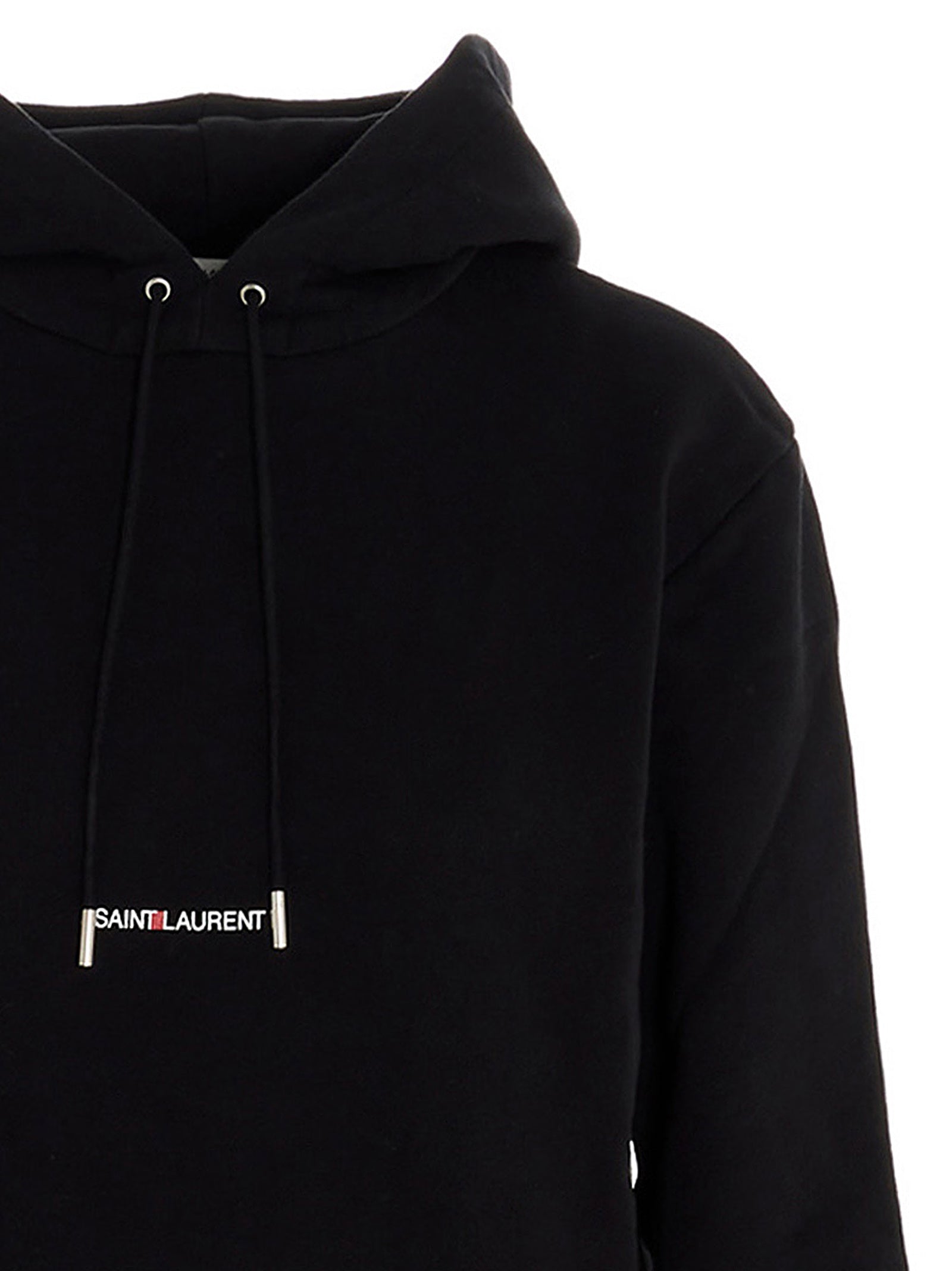 Saint Laurent Schwarzer Baumwoll-Sweatshirt