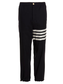 Thom Browne Blaue Woll-Sporthose