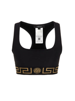 Versace Schwarzer Sport-BH aus Polyamid