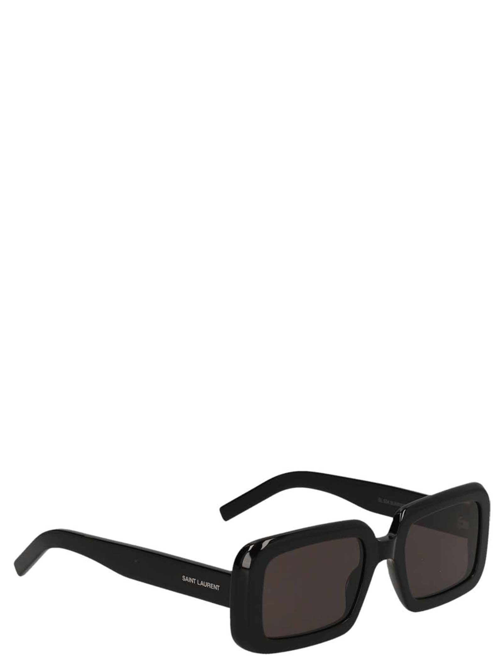 Saint Laurent Schwarze Sonnenbrille aus Acetat