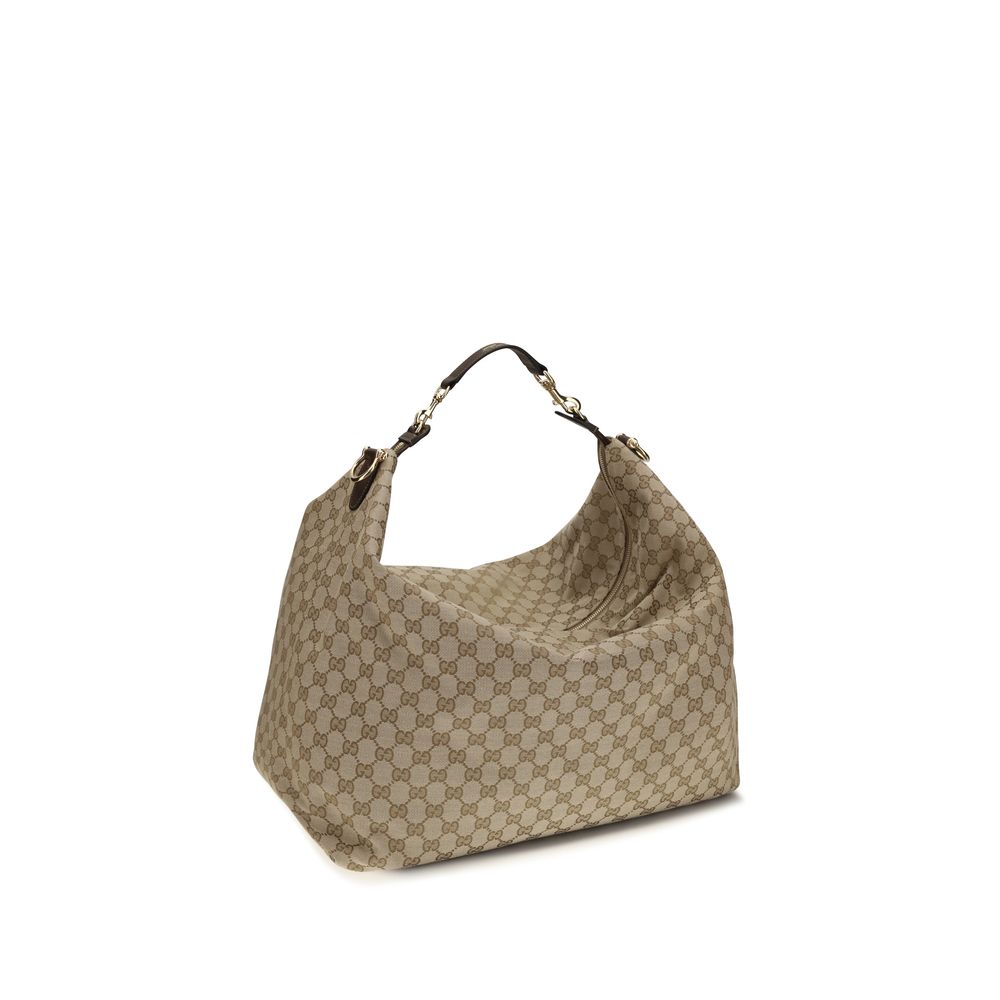 Gucci Beige Stoff-Schultertasche