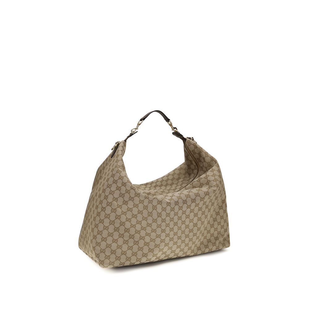 Gucci Beige Stoff-Schultertasche