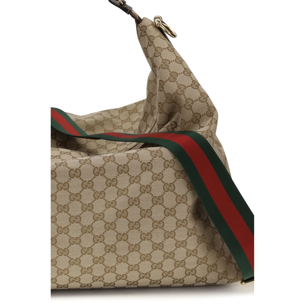 Gucci Beige Stoff-Schultertasche