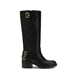 Chloé Schwarze Bos Taurus Kalbsleder Chelsea Boots
