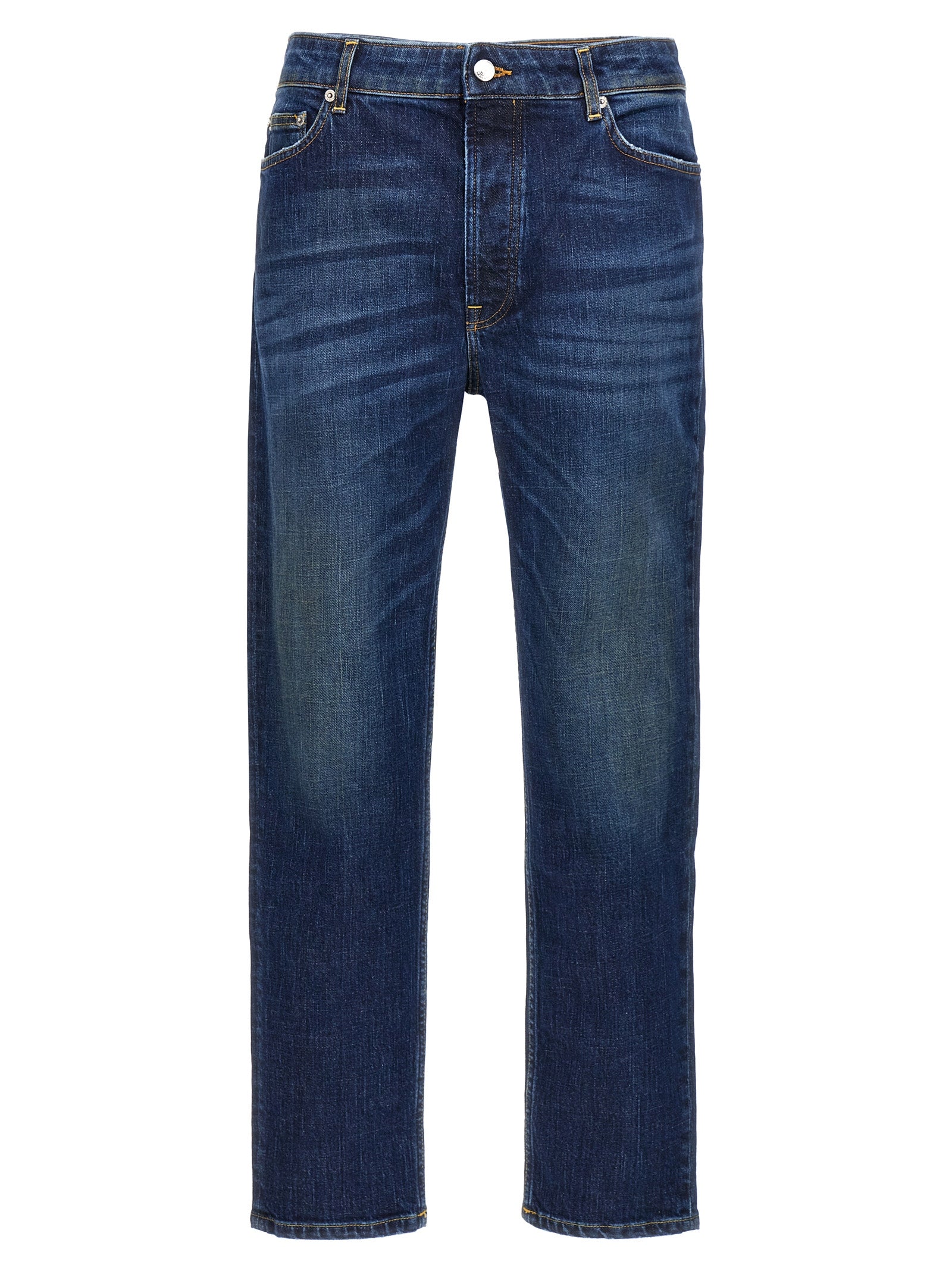 Department 5 Blaue Jeans aus Baumwolle im geraden Schnitt