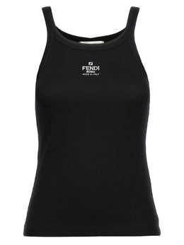 Fendi Schwarzes Baumwoll-T-Shirt