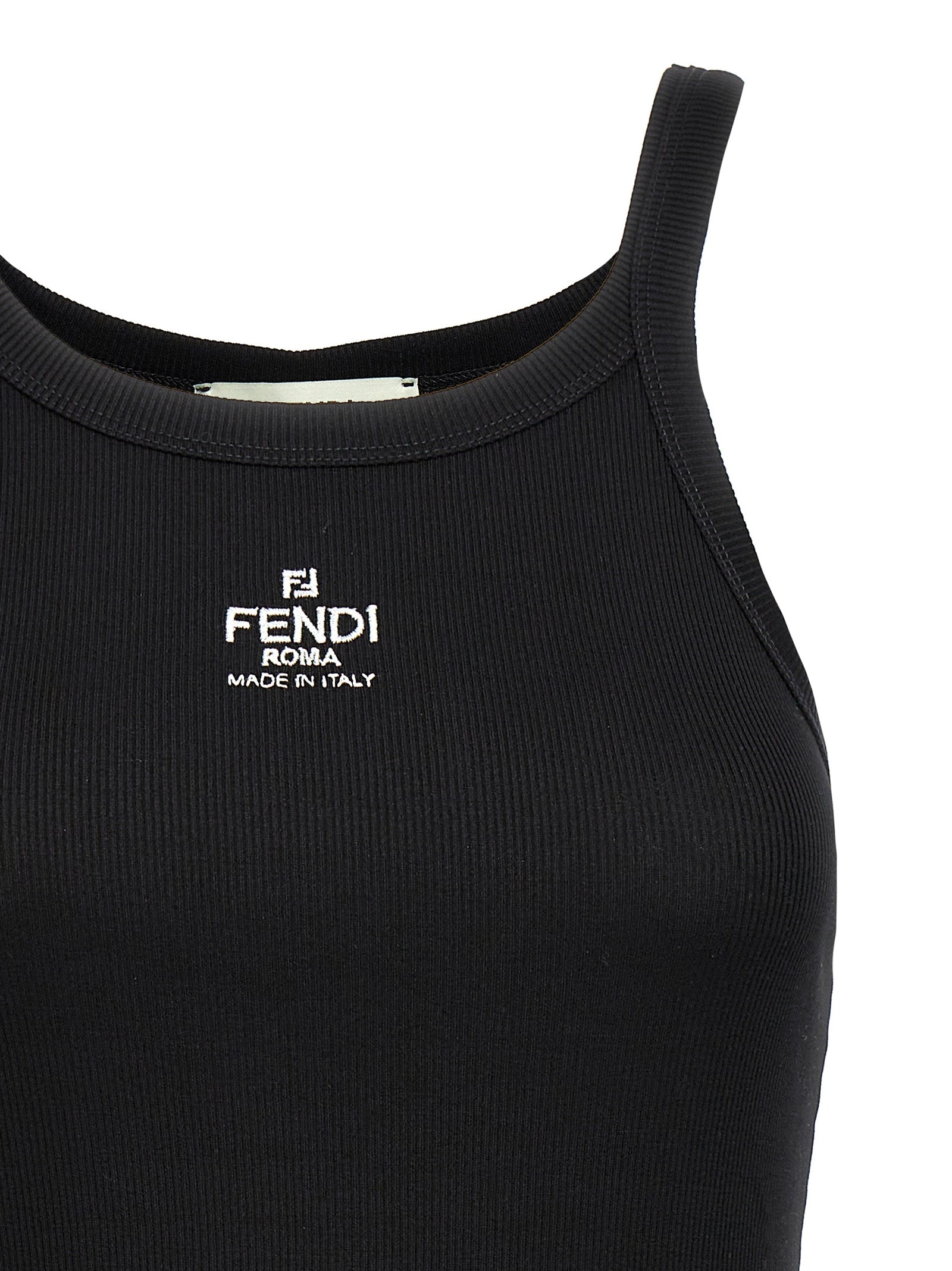 Fendi Schwarzes Baumwoll-T-Shirt