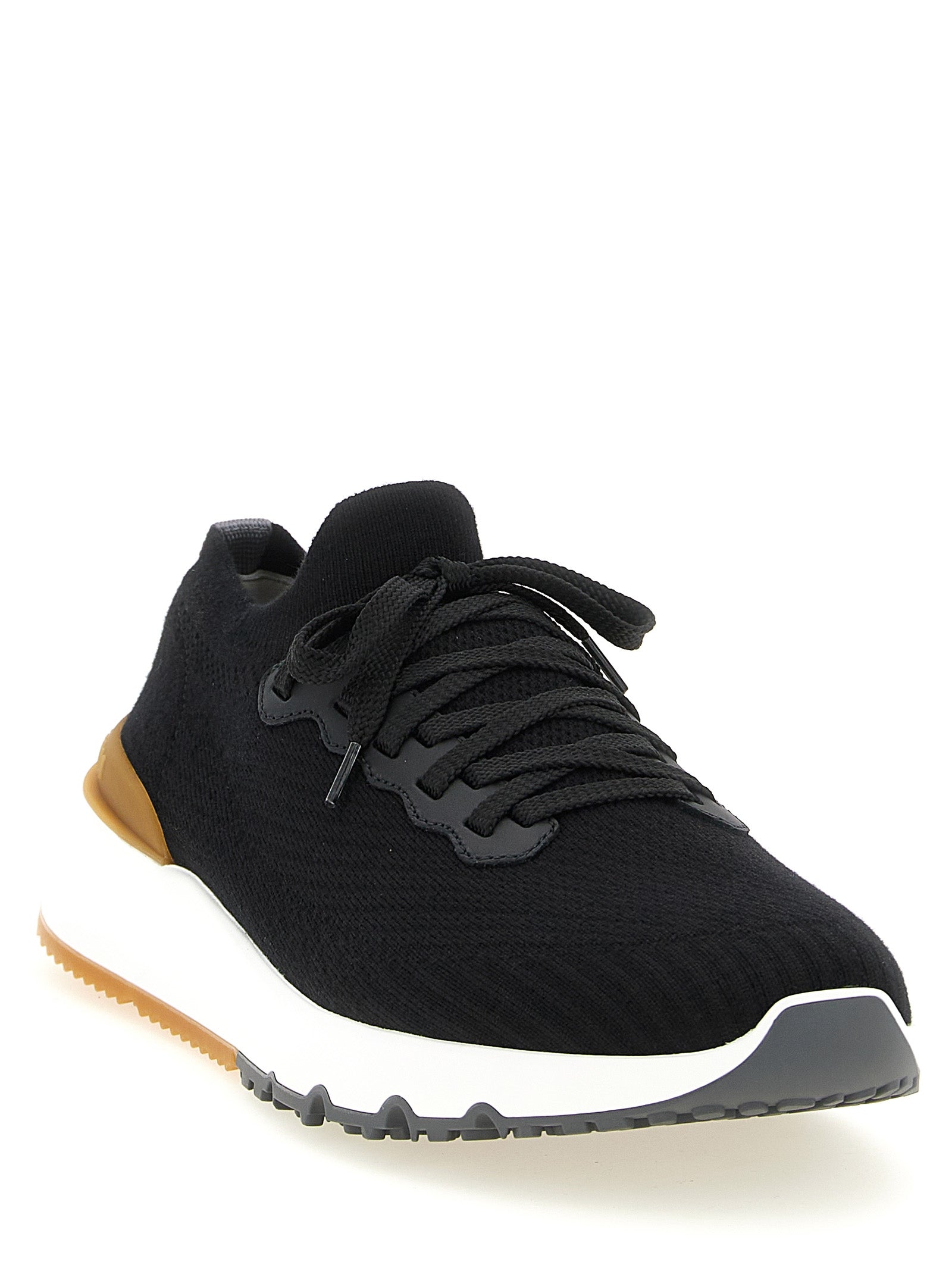 Brunello Cucinelli Schwarze Sneaker aus Polyethylen
