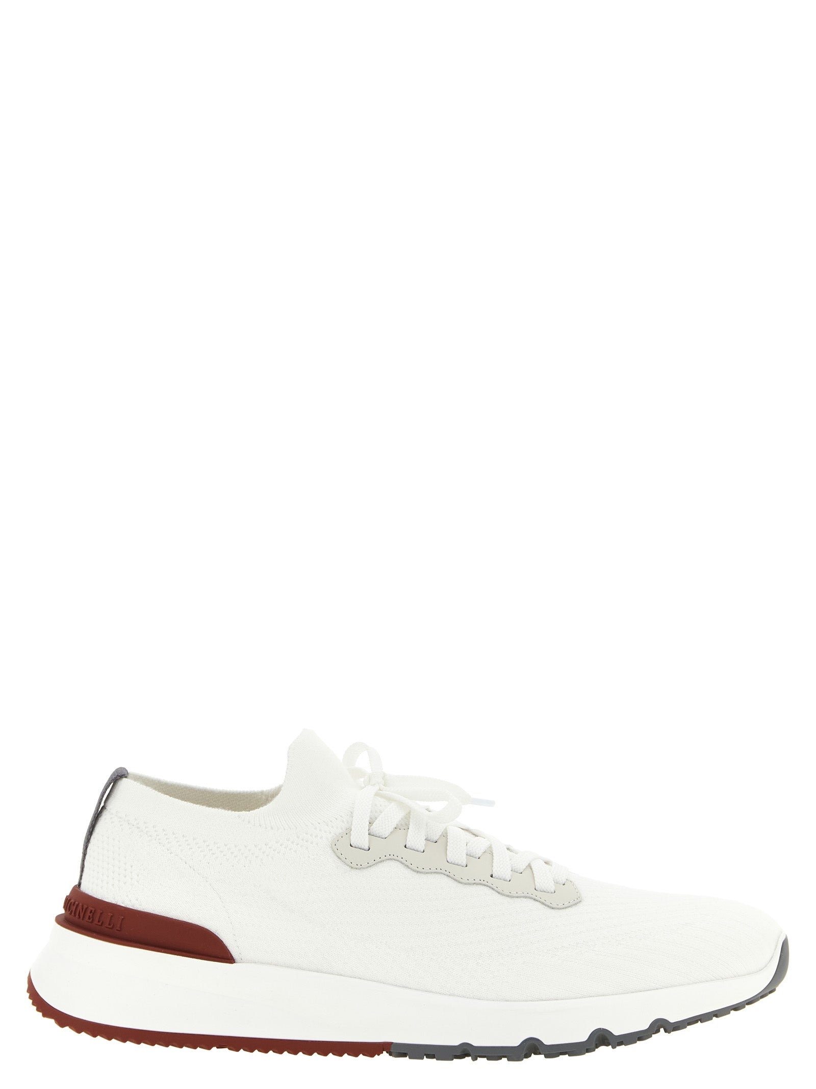 Brunello Cucinelli Weiße Sneaker aus Polyethylen